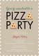 Tan Pizza Party Invitations Image 5 of 8